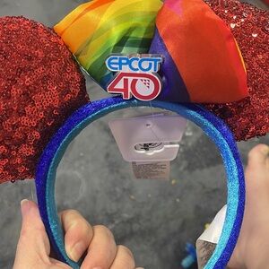 Disney Blue and Red Sequin Ears